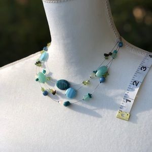 Authentic Lia Sophia layered turquoise necklace